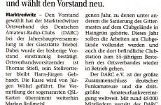 Zeitungsbericht JHV 2010
